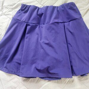 Purple tennis skirt with shorts